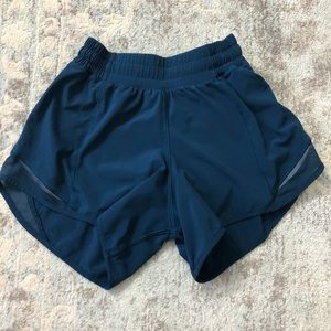 Lululemon Hotty Hot Short II Long 4" Night Tide 4